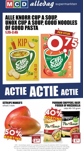 Catalogus van MCD Supermarkt in Zeist | Grote selectie aanbiedingen | 2025-09-21T00:00:00.000Z - 2025-10-05T00:00:00.000Z