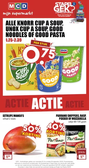Catalogus van MCD Supermarkt in Sint-Oedenrode | Exclusieve deals voor onze klanten | 2025-09-21T00:00:00.000Z - 2025-10-05T00:00:00.000Z