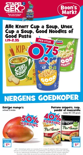 Catalogus van Boon's Markt | Geweldig aanbod voor koopjesjagers | 2025-09-21T00:00:00.000Z - 2025-10-05T00:00:00.000Z
