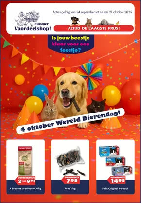 4 oktober wereld dierendag!