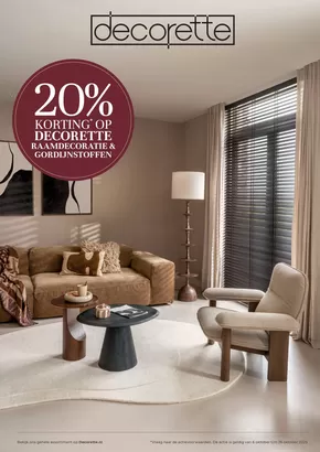 Catalogus van Decorette | 20%  | 2025-09-24T00:00:00.000Z - 2025-10-26T00:00:00.000Z