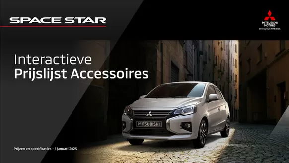 Catalogus van Mitsubishi in 's-Heerenhoek | Mitsubishi Space Star | 2025-09-25T00:00:00.000Z - 2026-09-25T00:00:00.000Z