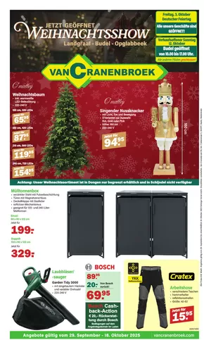 Catalogus van Van Cranenbroek | Prospekt 14 wk40 42 de DE | 2025-09-26T00:00:00.000Z - 2025-10-18T00:00:00.000Z