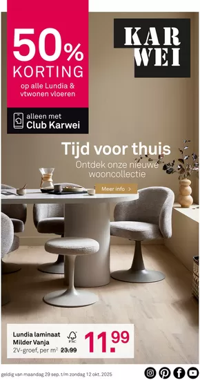 Catalogus van Karwei in Huizen | Karwei folder | 2025-09-28T00:00:00.000Z - 2025-10-12T00:00:00.000Z