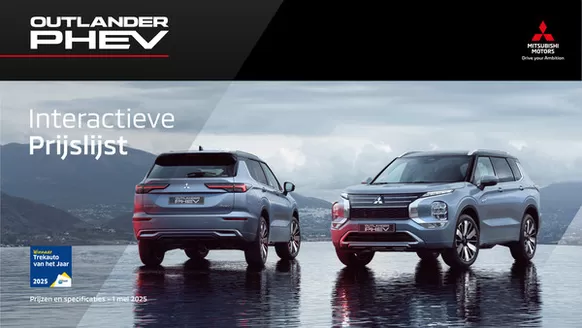 Catalogus van Mitsubishi in Westknollendam | Mitsubishi Outlander Phev | 2025-10-02T00:00:00.000Z - 2026-10-02T00:00:00.000Z