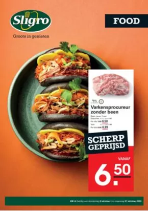 Catalogus van Sligro in Heerlen | Topaanbiedingen voor slimme spaarders | 2025-10-09T00:00:00.000Z - 2025-10-27T00:00:00.000Z