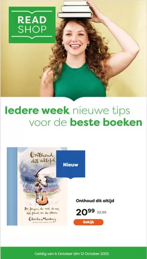 Catalogus van The Read Shop in Almere | Ledere week nieuwe tips voor de beste boeken | 2025-10-06T00:00:00.000Z - 2025-10-12T00:00:00.000Z