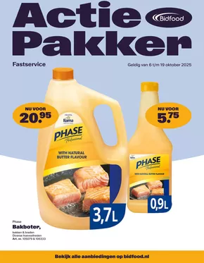 Catalogus van Bidfood in Rotterdam | Actiepakker Fastservice | 2025-10-06T00:00:00.000Z - 2025-10-20T00:00:00.000Z