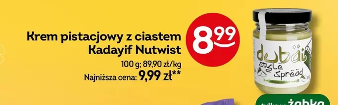 Krem pistacjowy z ciastem Kadayif Nutwist