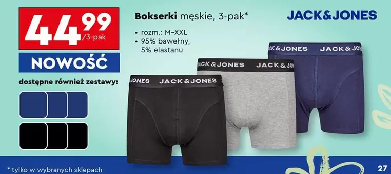 Bokserki męskie, 3-pak