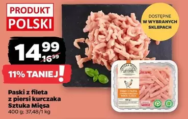 Paski z fileta z piersi kurczaka