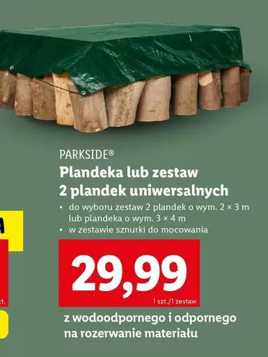 Plandeka lub zestaw 2 plandek uniwersalnych