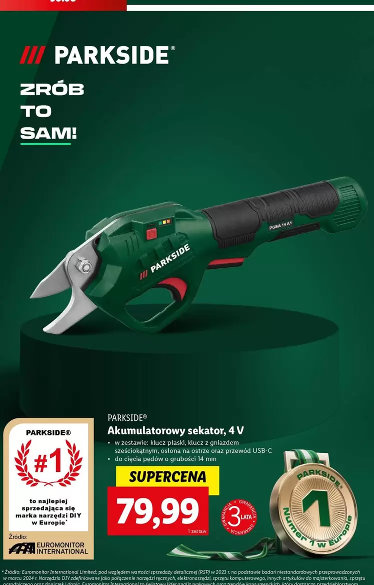 Mm - Akumulatorowy sekator, 4 V