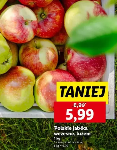 Polskie jabłka wczesne, luzem