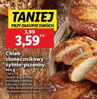 Chleb słonecznikowy żytnio-pszenny