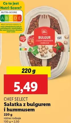 Sałatka z bulgurem i hummusem