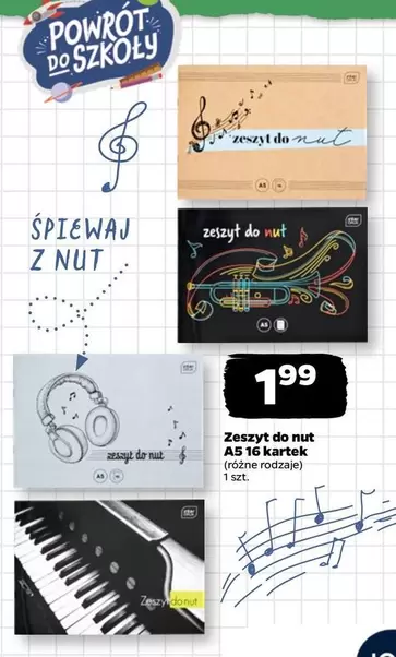 Zeszyt do nut AS 16 kartek