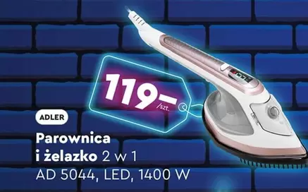 Parownica i żelazko 2 w 1 AD 5044, LED, 1400 W
