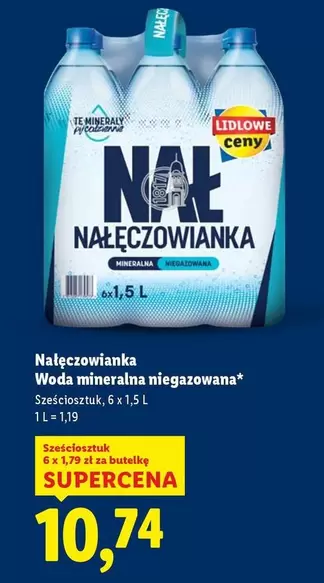 Woda mineralna niegazowana