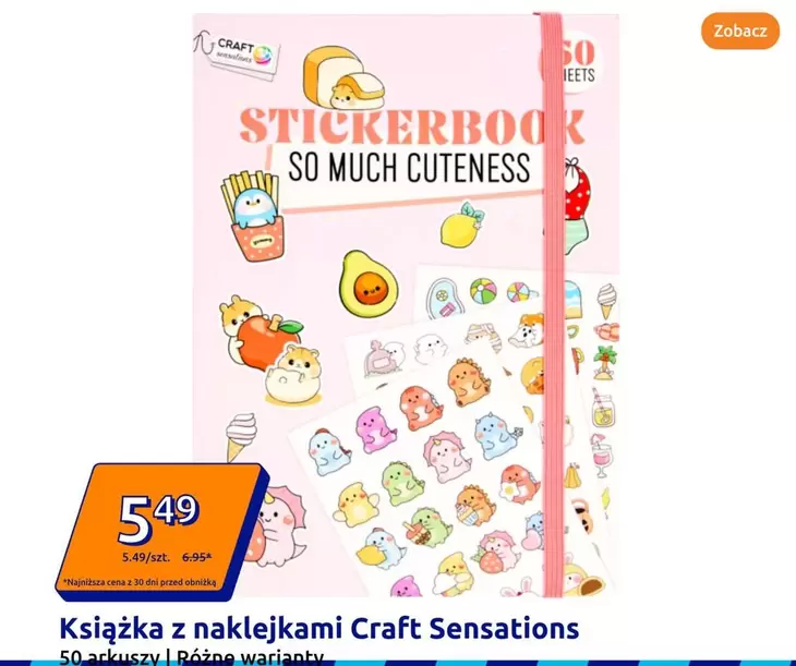 Książka z naklejkami Craft Sensations