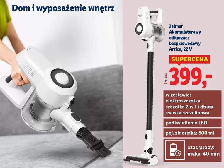 Akumulatorowy odkurzacz bezprzewodowy