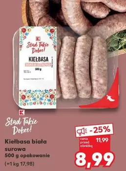Kiełbasa biała surowa