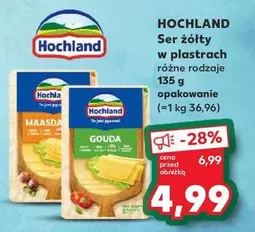 Ser żółty w plastrach