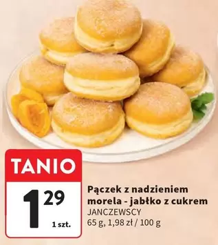 Pączek z nadzieniem morela - jabłko z cukrem