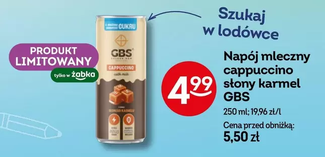 Napój mleczny cappuccino słony karmel