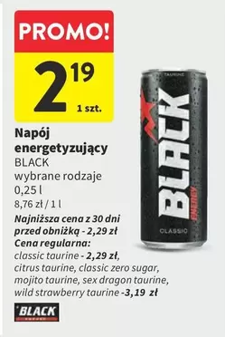 Black - Napój energetyzujący BLACK