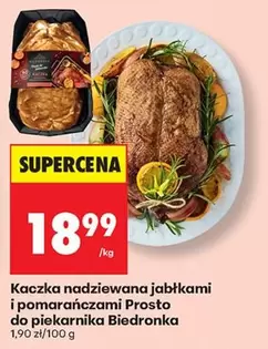 Prosto - Kaczka nadziewana jabłkami i pomarańczami  do piekarnika