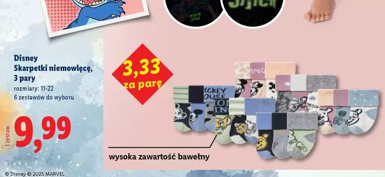 Disney - Skarpetki niemowlęce