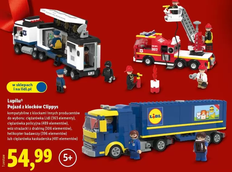 Pojazd z klocków Clippys