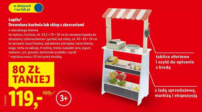 Ok - Drewniana kuchnia lub sklep z akcesoriami