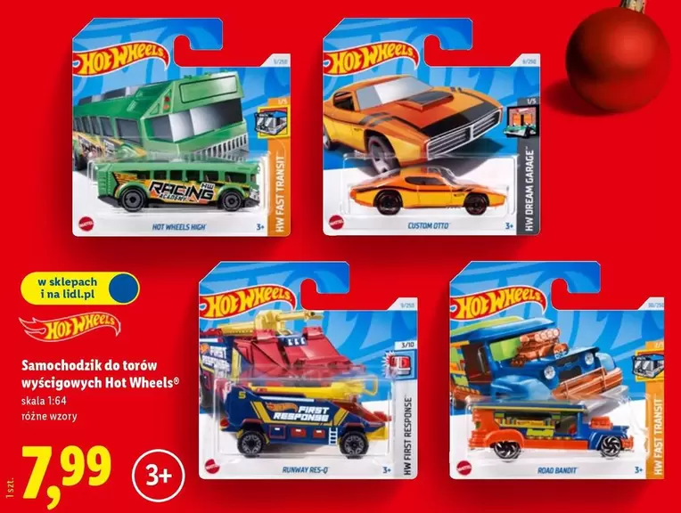 Hot Wheels - Samochodzik do torów wyścigowych