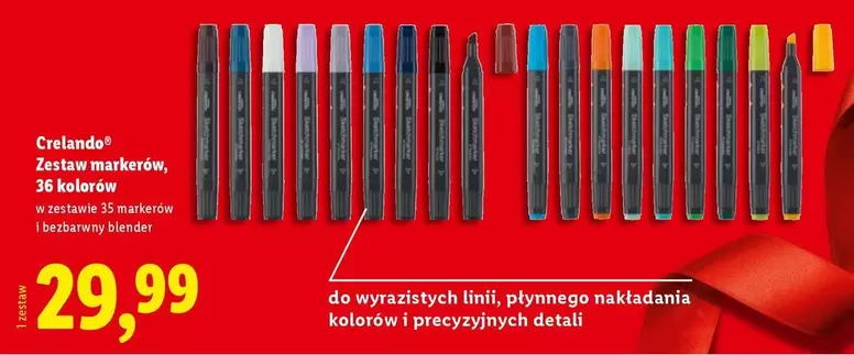 Zestaw markerów, 36 kolorów