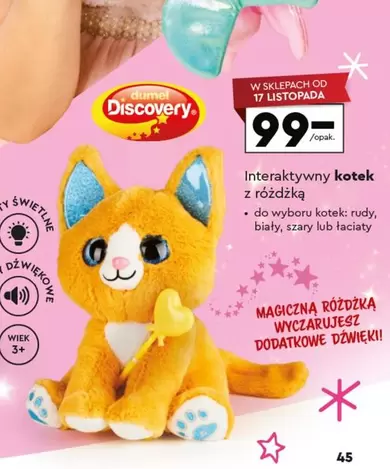 Interaktywny kotek z różdżką