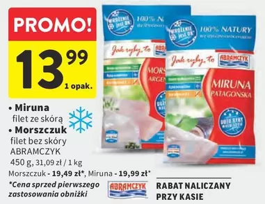 Ok - Miruna filet ze skórą, Morszczuk filet bez skóry