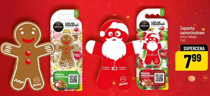 Zapachy samochodowe różne rodzaje 1 szt.