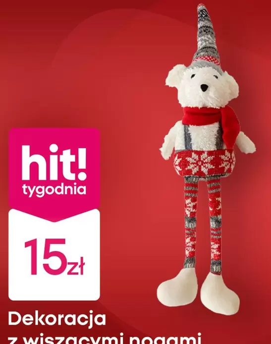 Dekoracja z wiszącymi nogami