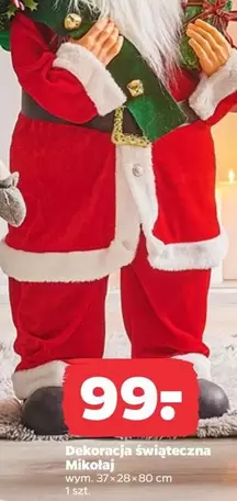 Dekoracja świąteczna Mikołaj