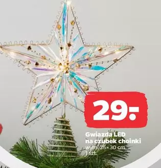 Gwiazda LED na czubek choinki