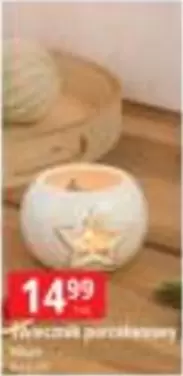 świecznik porcelanowy