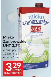 Mleko Zambrowskie UHT
