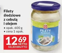 Filety śledziowe z cebulą i olejem