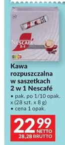 rozpuszczalna w saszetkach 2 w 1