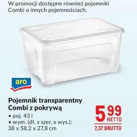 Pojemnik transparentny Combi z pokrywą