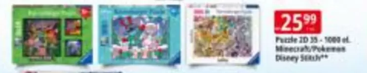 Disney - Puzzle 2D 25 - 1000 ct.