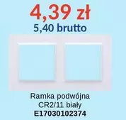 Ramka podwójna CR2/11 biały E17030102374