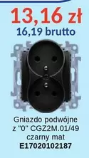Gniazdo podwójne z "0" CGZ2M.01/49